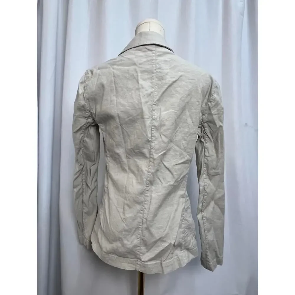 Frank & Eileen Dublin‎ Tailored Blazer Italian Performance Linen Cement XS